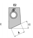 Резец 021739 одноугловой 35.00 - 9.00