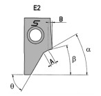 Резец 021287 трёхугловой 30,00 - 2,00