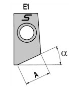 Резец 022711 трёхугловой 30,00-2,20
